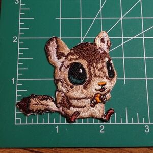 2/$10 Squirrel Iron On Embroidered Patch